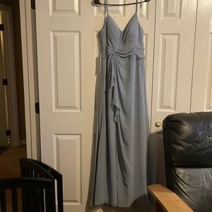 Gorgeous never worn Azazie bridesmaid dress. Dusty Blue. Details in the picture.